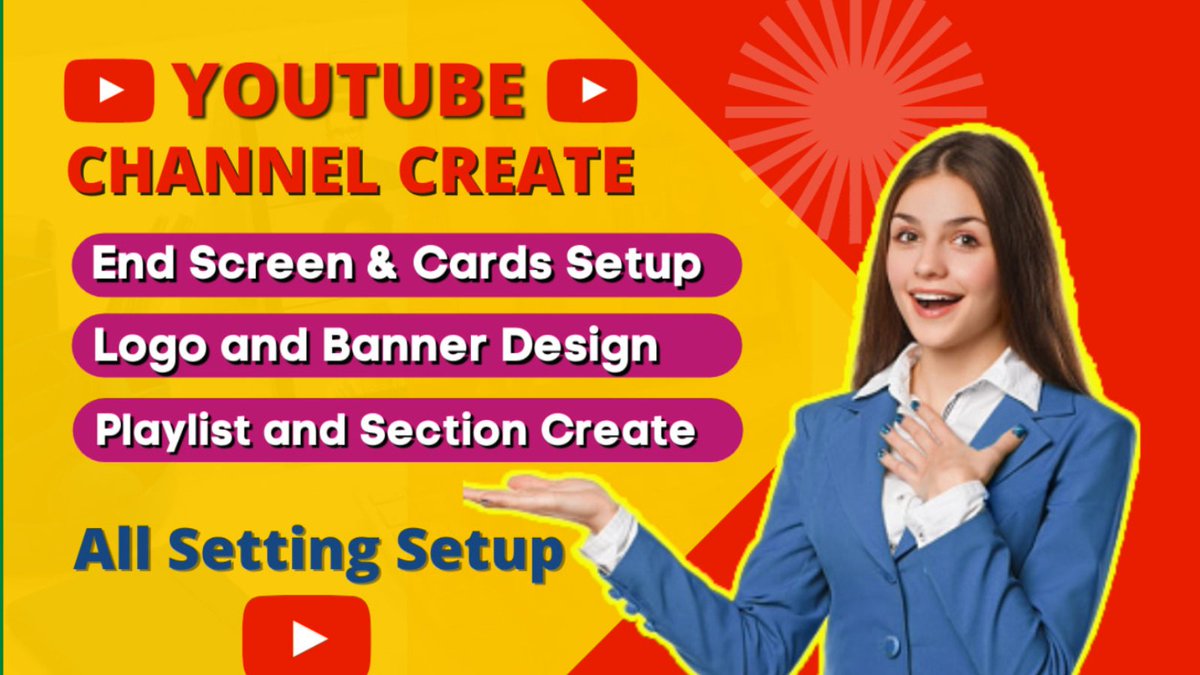 FrelancerAhsan's tweet photo. Are You Looking for a Digital Marketer to create setup and Design Your YouTube Channel for Your Business or Personal Purpose? 

#youtubemarketing #youtube #youtuber #digitalmarketing #youtubers #youtubechannel https://t.co/cCfViEIM2u