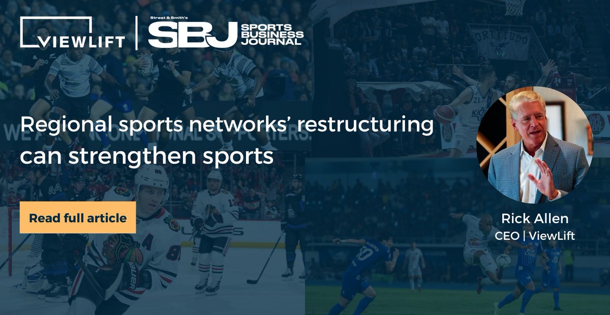 viewlift's tweet photo. How does the pro sports world survive the collapse of the country’s biggest RSN group – and restructure for greater growth.

Rick Allen, CEO at ViewLift writes on Sports Business Journal about how to turn the crisis into opportunities.

https://t.co/f8MzCDiyYW

#sports https://t.co/qiCyZPuEUn