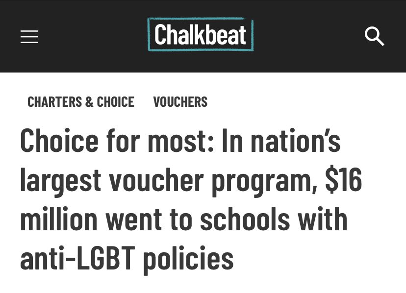 joshcowenMI's tweet photo. For those hiding behind religion or creed as an excuse to use public $$ to discriminate against vulnerable children. #INed #IAed #txed #ksed #gapol #iled #LGBTQ #LGBTQIA https://t.co/w5B5moDNkh