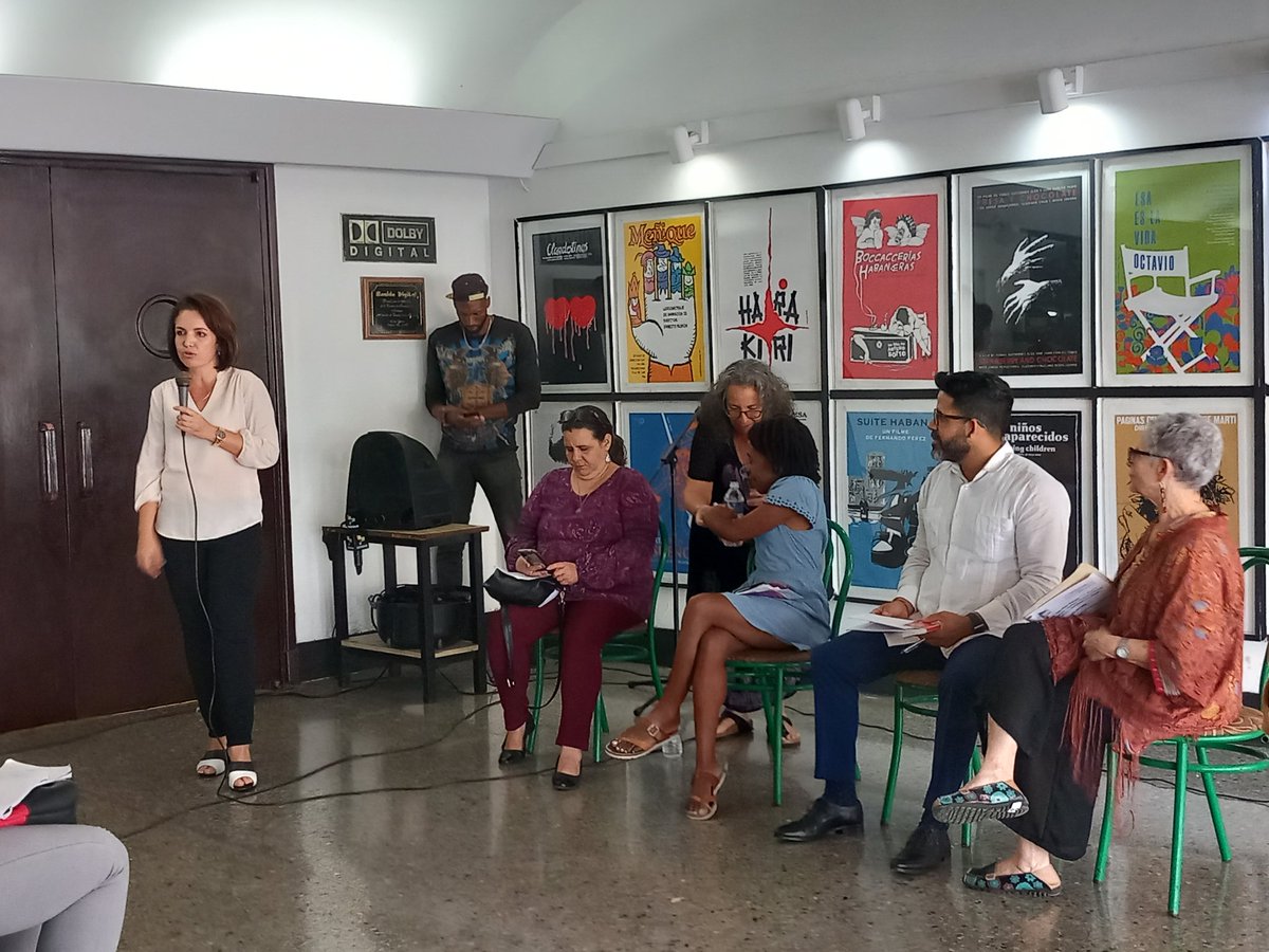 cubacineicaic's tweet photo. #AHORA: Especialistas intercambian con la prensa e invitados al encuentro propiciado por el🎞Todos los días son 8 de marzo.
#ProyectoPalomas
#ProgramaNacionalparaelAdelantodelasMujeres #CentroFélixVarela
#CAREenCuba #EmbajadadeCanadáenCuba
#COSUDE #ICAIC #UNFPA
#EGREM https://t.co/9q2YqFFUpn
