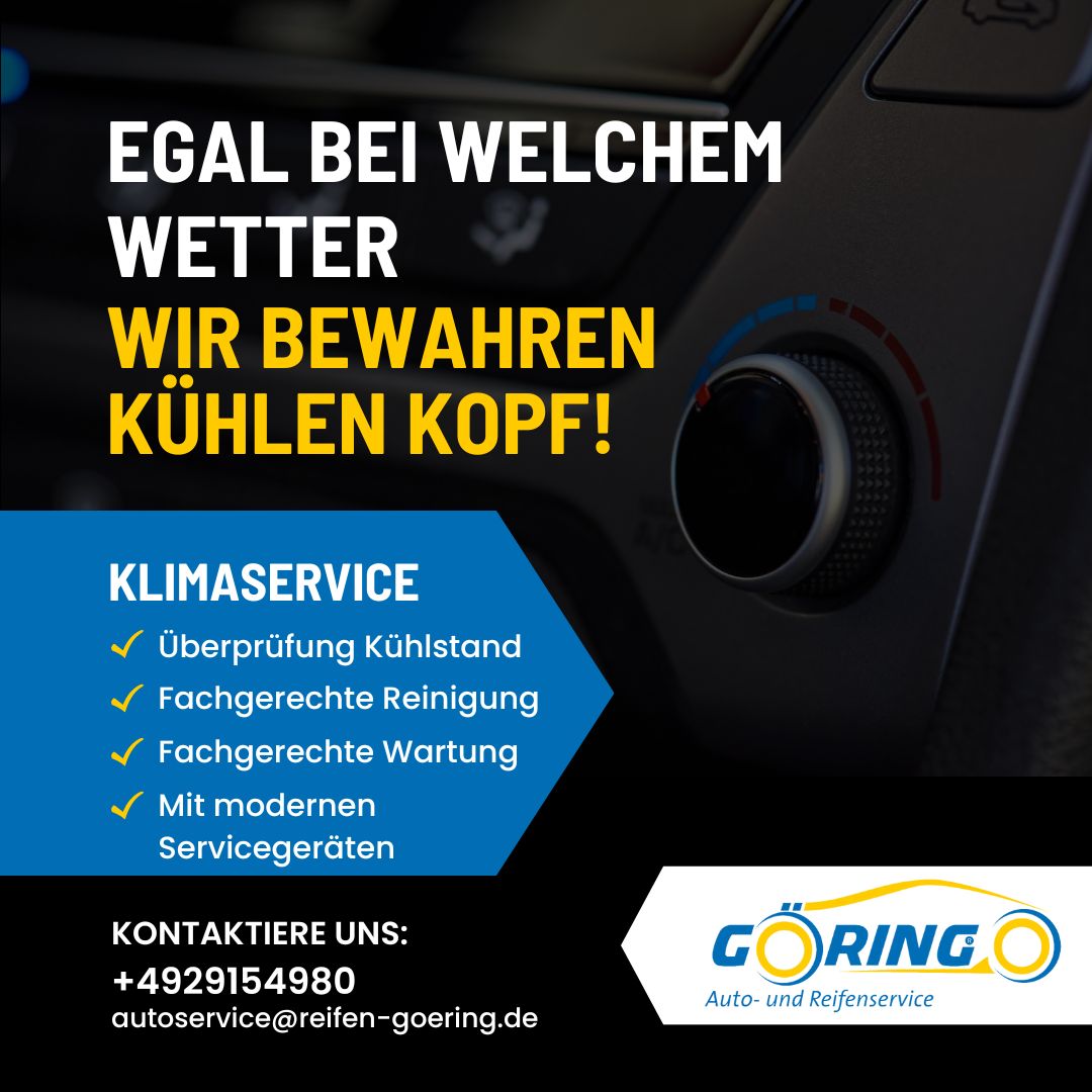 Wir bieten dir unseren Klimaservice mit modernen Servicegeräten. 
Interessiert? Dann melde dich gern bei uns! 📞😎
Dein Team von Göring Autoservice
#kfz #werkstatt #auto #autofahrer #hitze #schwimmen #kühl #abkühlung #Meschede
Bildquelle: ATZ