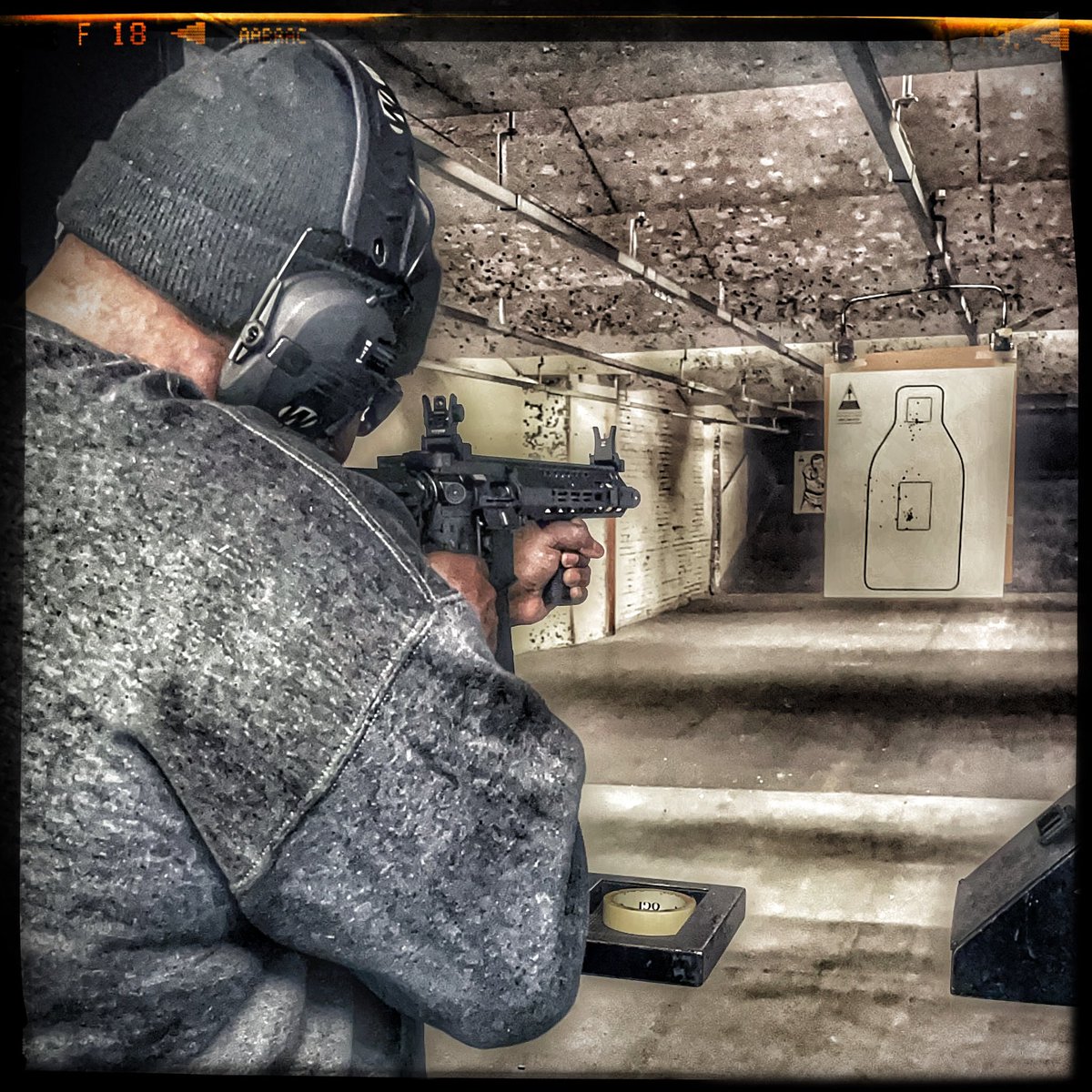 Just_Tigo's tweet photo. “You know I’m surgical with this shit Jake!

*Disclaimer* Shooting done at a range with all safety protocols in place. 

#RealTalk #GoodMorning #AllFirstVerse #Rockstarz #2A #AR15 https://t.co/uak68FxIcd