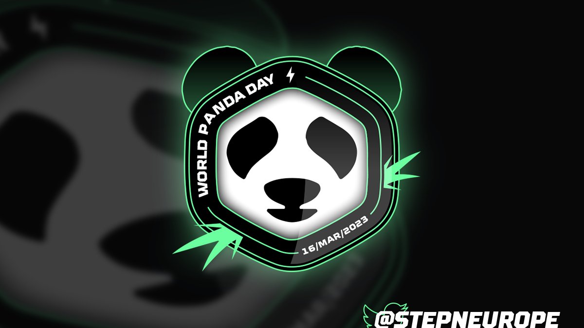 StepnEurope's tweet photo. Celebrate International Panda Day 🐼 with a chance to win an exclusive #NFT Panda Badge!

✅ Like, Retweet &amp; Follow @StepnEurope
💬 Show off your Panda skin in the comments

🏆 50 #NFT Badges up for grabs 🎉
🗓️ 22/03/2023

#STEPNPandaDay #STEPN #GMT #STEPNchamps https://t.co/Ygi9BNdsNJ