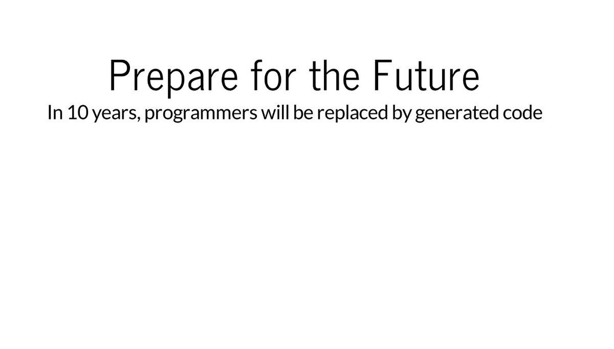 kolman's tweet image. Don&apos;t want to brag but this is a slide from my talk in 2013 #jopenspace