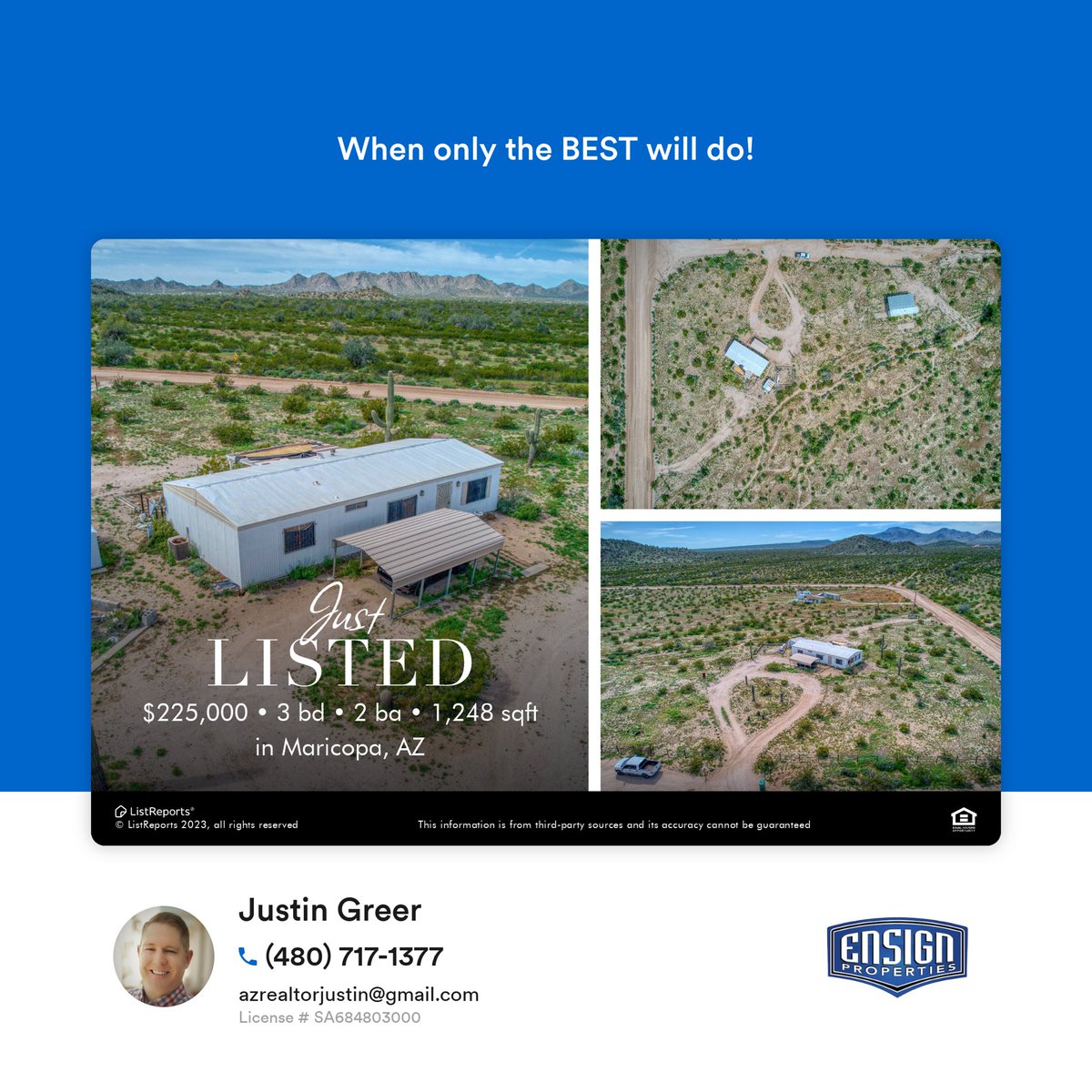 azrealtorjustin's tweet photo. I'm delighted to bring this 3-bd, 2-ba 3.6 acre property in Hidden Valley to mark
#ensignproperties #azrealestate #whenonlythebestwilldo #newlisting #newlistings #listreports #newlistingsalert #homesintheknow #houseexpert #realestate #realtor #realestateagent #home https://t.co/aSY2h4W8o8