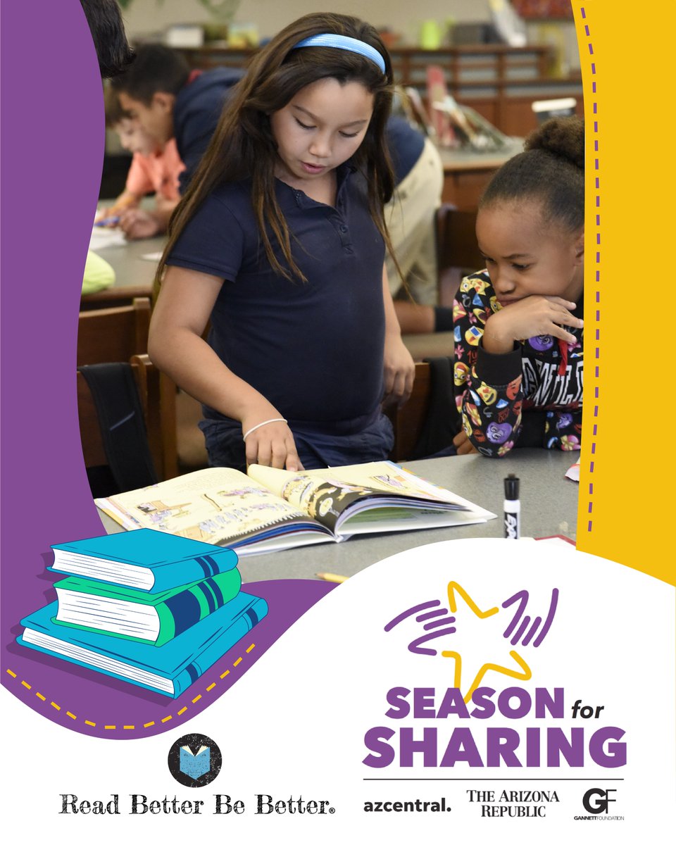 readbetteraz's tweet image. Thanks to Season for Sharing for helping RBBB connect more young Readers with youth Leaders to inspire a love of literacy and learning. Since 1993, Season for Sharing has raised more than $72 million for Arizona nonprofits. #SFS2022 #TYTHURS. #BeExcellentBeKind #AZRepublic