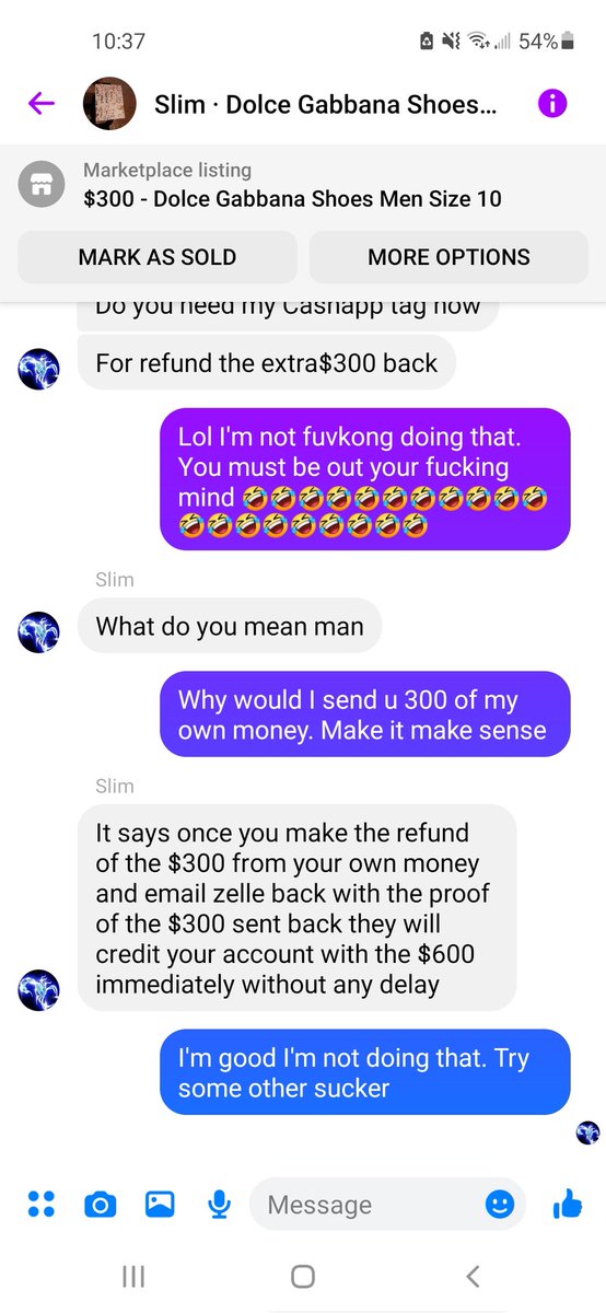 BlackStephens's tweet image. Fucking Scammers Always Trying It.