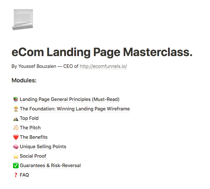 I’ve been helping eCom brands make more $$ through landing pages for years.

So I put together a 9-part guide showing you how to build killer eCom landing pages.

And for 24 hours, it’s yours for FREE.

Like + Comment “LP”, and I’ll send you the document.

(Must be following)