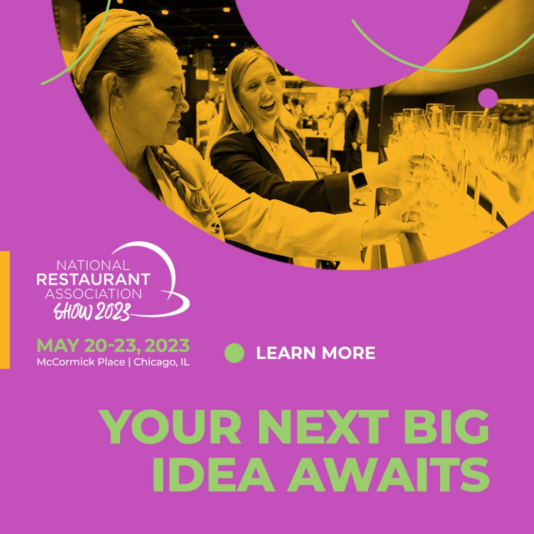 I’m thrilled to attend the premier event for #foodserviceprofessionals in May! Join me at the 2023 @nationalrestaurantshow   National Restaurant Association Show in Chicago. #SeeYouatTheRestaurantShow  invt.io/1ixb8auezsd