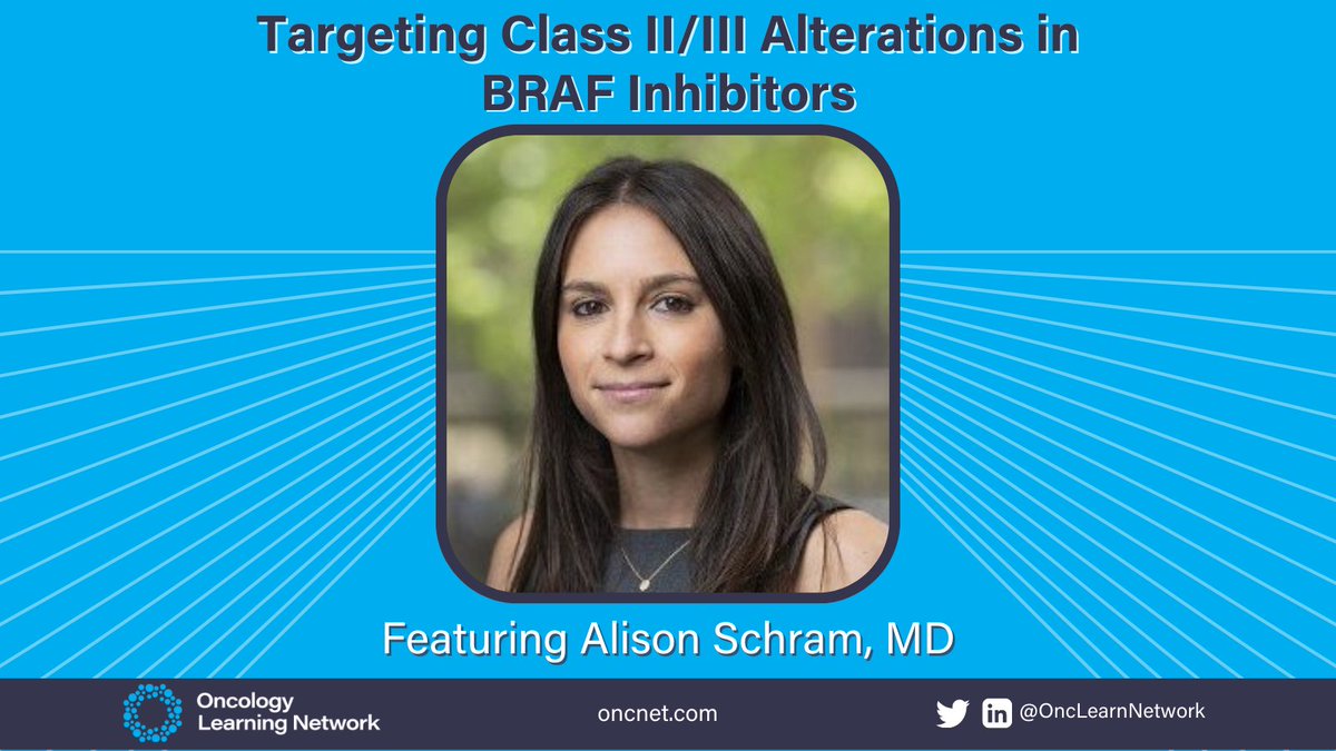 Oncology Learning Network (@onclearnnetwork) on Twitter photo Don't miss <a href="/AliSchram/">Alison Schram</a> explaining class II and III BRAF alterations.
hmpgloballearningnetwork.com/site/onc/video… Don't miss <a href="/AliSchram/">Alison Schram</a> explaining class II and III BRAF alterations.
hmpgloballearningnetwork.com/site/onc/video…