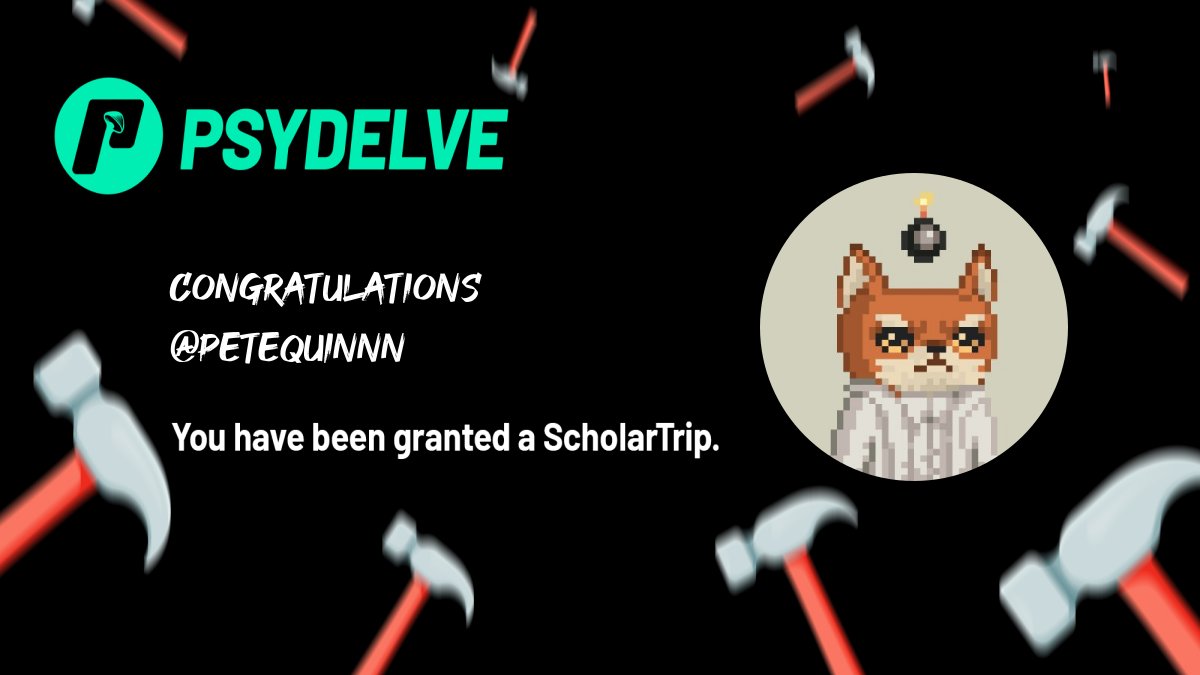 Welcome @Petequinnn.

Your application for <a href="/psydelve/">Psydelve</a> has been accepted.