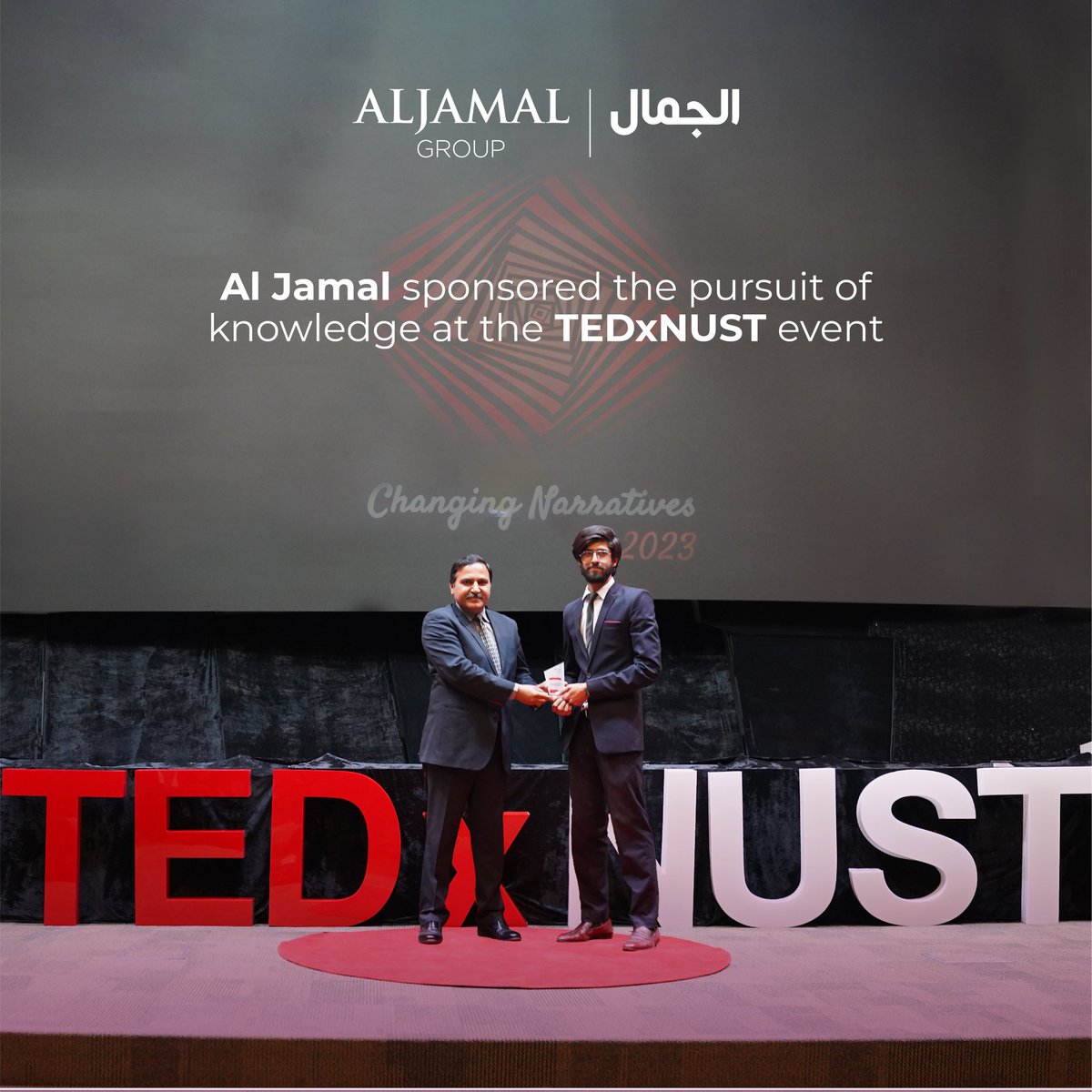 aljamalgroup's tweet photo. Al Jamal is always at the forefront of promoting learning and bettering the future generations.

#AlJamalGroup #SoulOfService #TedxNust https://t.co/7pgIjLwbJA
