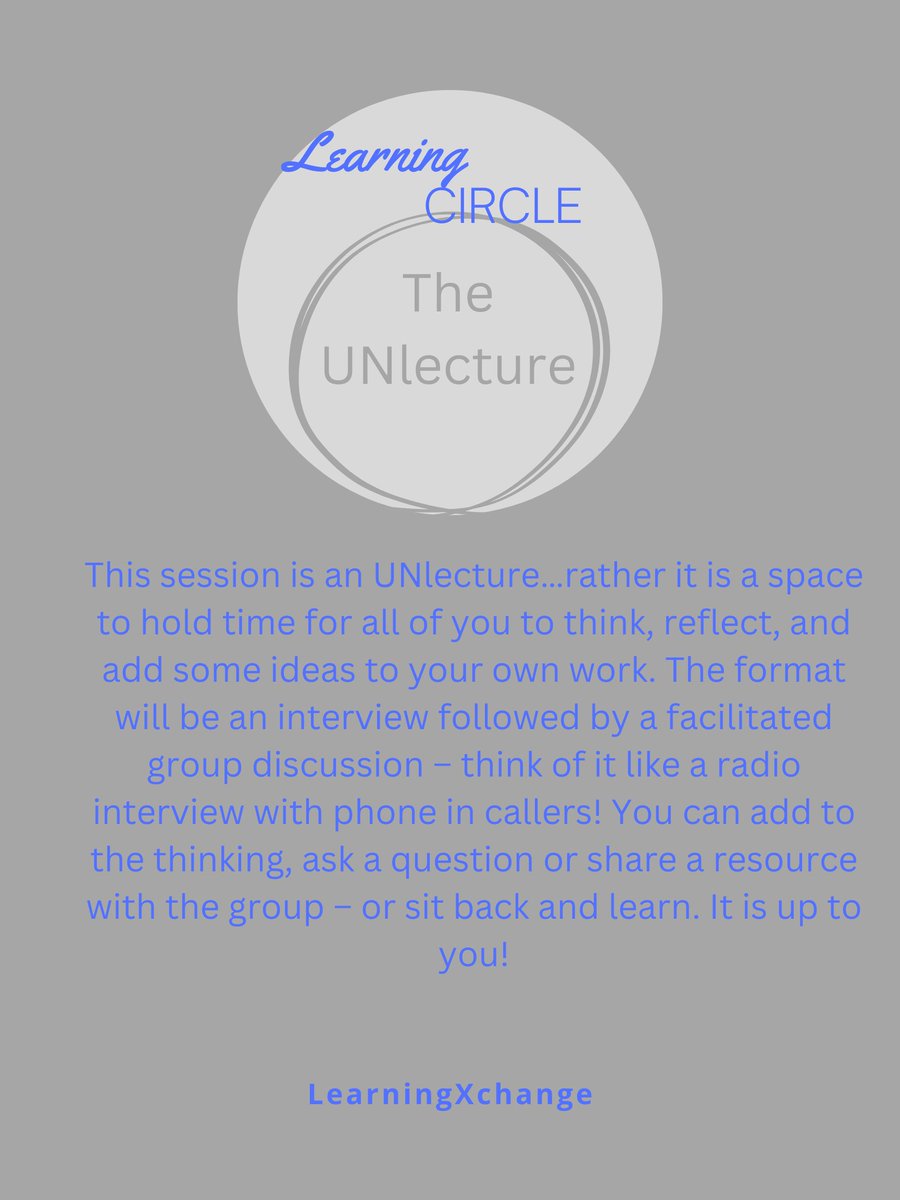 Learning Circle March 29
CPD development to delivery : Barriers, Challenges, Pitfalls and Weaknesses The Unmeeting: add your thinking, ask question or share a resource with the group or sit back and learn bit.ly/3h1DAzs #CPD #Physicians #medicaleducation #professiona ...