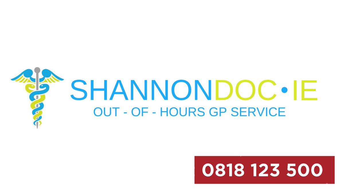 Reminder: if you require medical care while your GP is closed this St. Patrick's weekend, ShannonDoc provide Out-Of-Hours medical care across the Mid West. 

You may contact ShannonDoc at 0818 123 500. Please be reminded that patients should not present without an appointment.