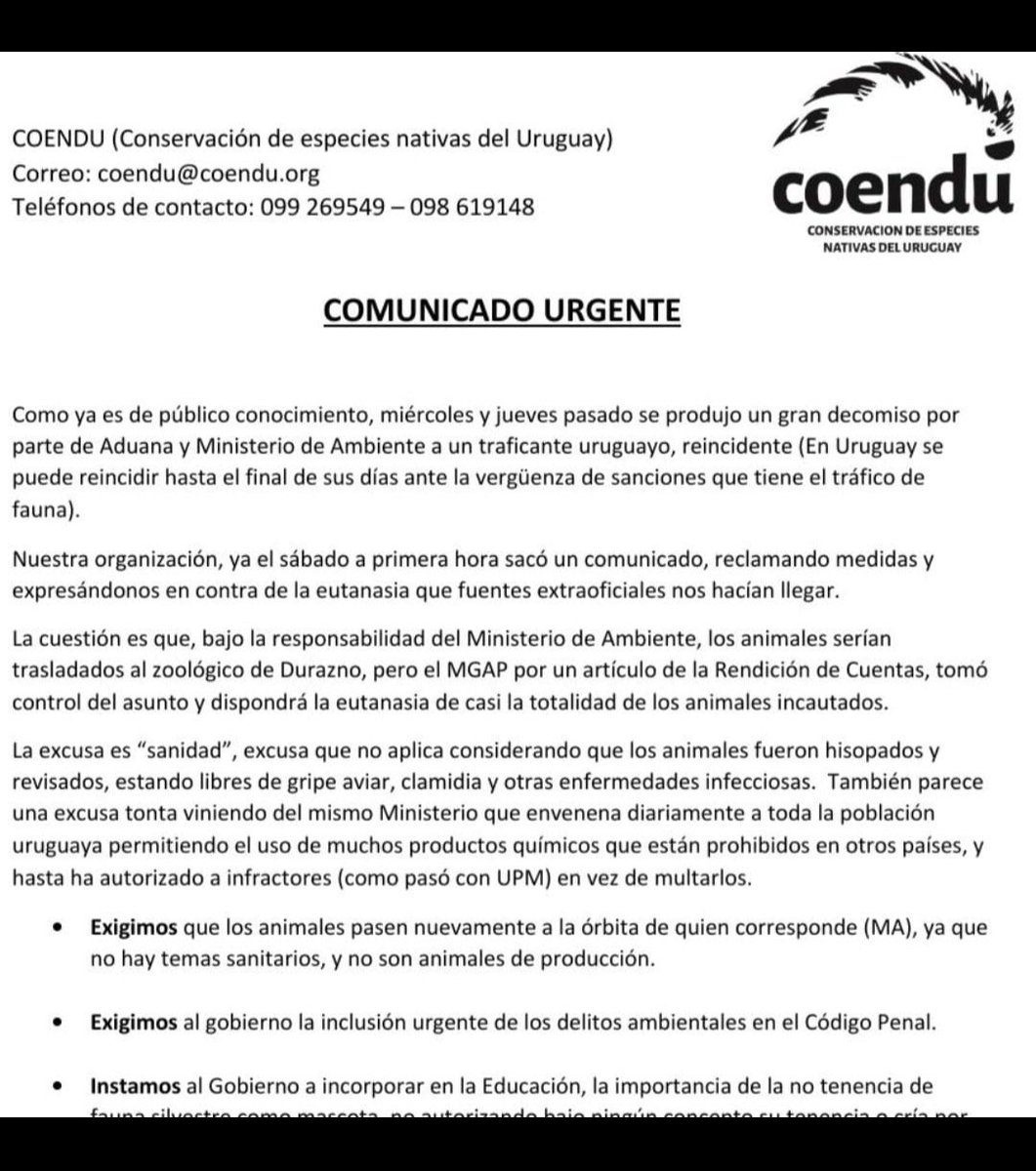16 de marzo República oriental del Uruguay

Piden grupos activistas, difusión, info chequeada
Solo comparto por pedido de difusión