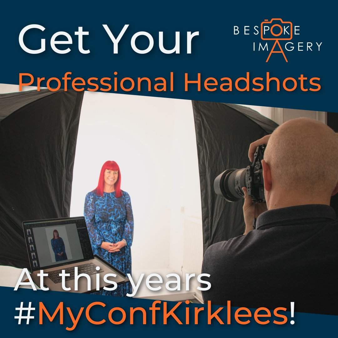 🎫 Attending this years @MYBizConfs? 🎫

This is a great event to engage with other businesses throughout the Kirklees area. We'll be there throughout the day taking professional headshots for anyone who'd like some. 

my-conference.co.uk

#BespokeImagery #MyConfKirklees