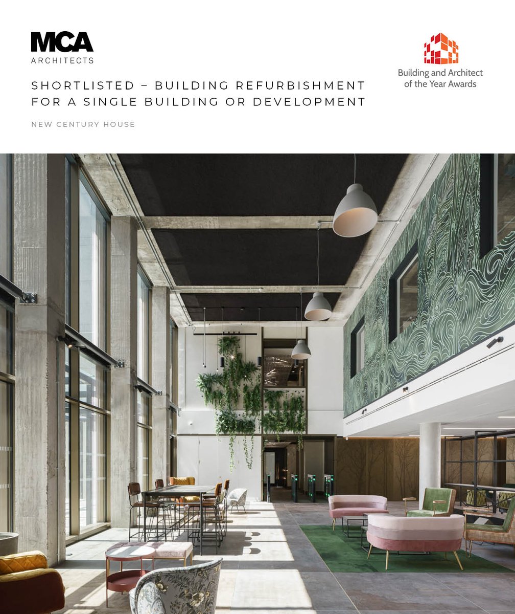 MCA’s Shortlisted Projects in the Building &amp; Architect of the Year Awards are Delivering Benefits across the 4 Pillars of Sustainability!