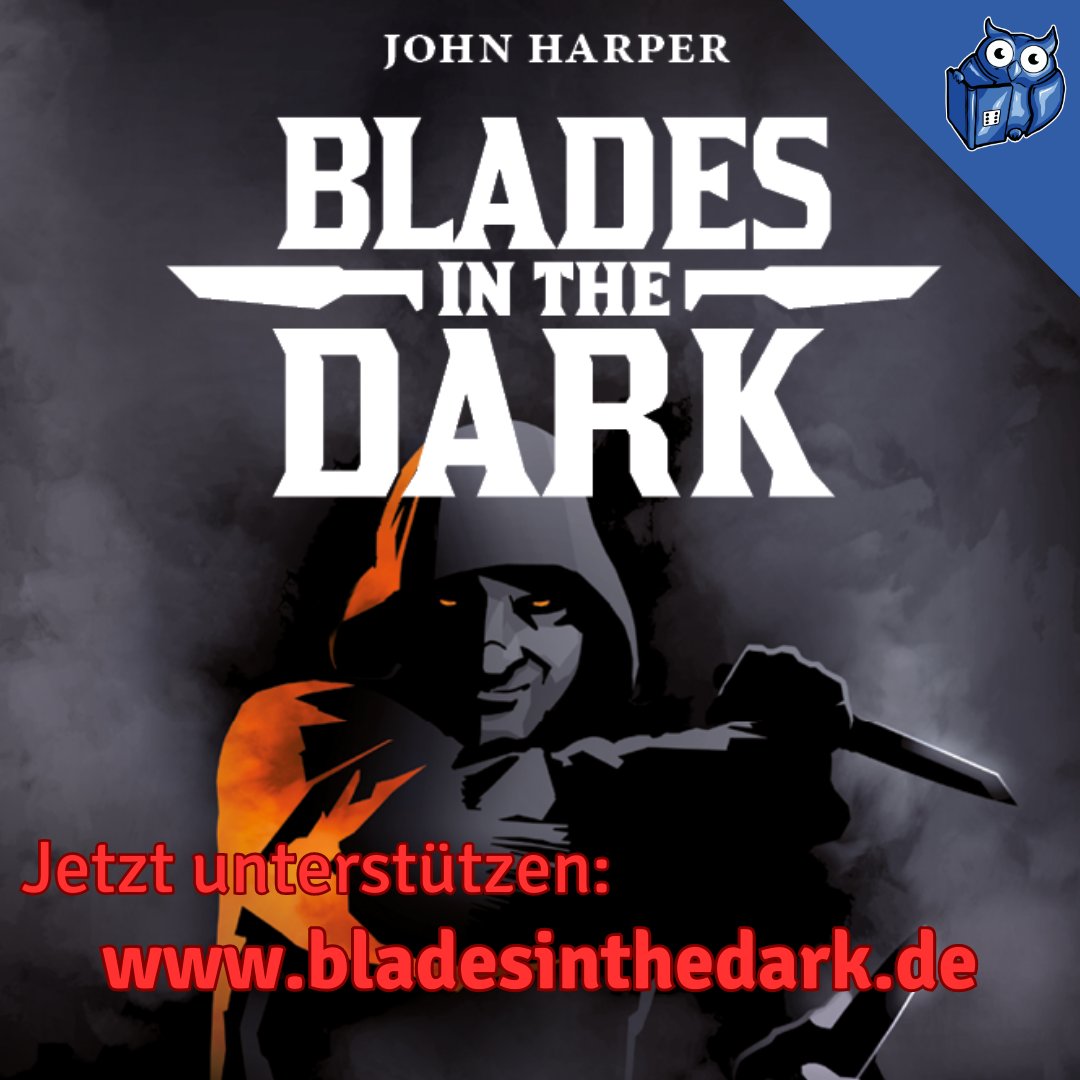 SystemMatters's tweet photo. Endlich ist es soweit: Die deutsche Version von Blades in the Dark ist vorbestellbar. Hier spielt ihr ein Verbrechersyndikat und versucht von Heist zu Heist eure Macht in der Stadt auszubauen. Alle Infos unter zum Crowdfunding unter: https://t.co/1hP4HuAFt4 https://t.co/X6lta15fqQ