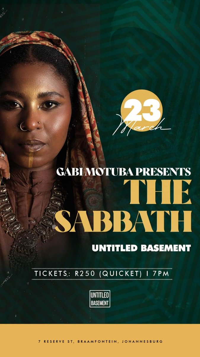 jazzitoutsa's tweet photo. Vocalist @MMotuba will be performing @UntitledBaseme2 on Thursday 23 March. Book your seat via @QuicketSA #jazzitoutsa #Jazz #vocalist #blog #blogger #blogging https://t.co/e10vybQfGG