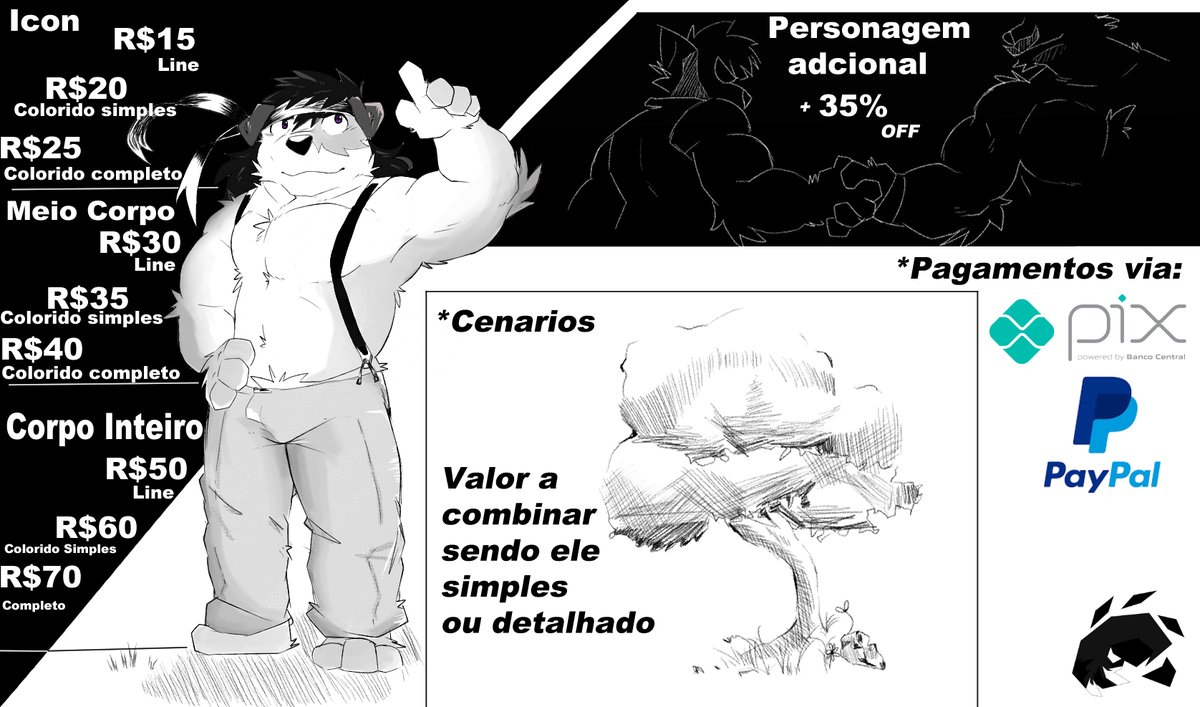 Finally Commissions Open!

Informações sobre os preços estão logo acima.
.
Lembrando que na compra, ganha uma versão Chibi como presente!🎁
.
Após um certo número de comissões feitas, irei sortear uma gratuita <3
Tem interesse? Chame na DM
OU Telegram: t.me/MillesWolf