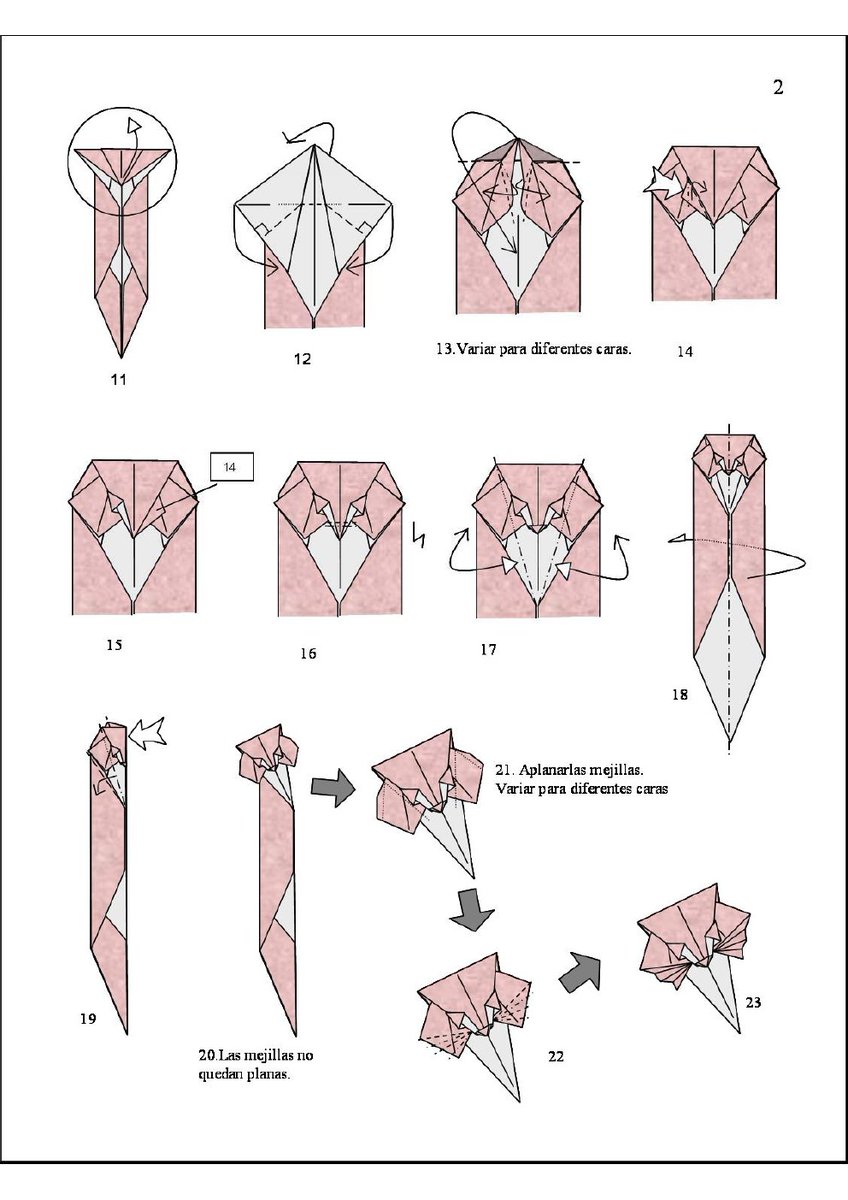 YunYuOrigami's tweet image. These animals are great, I never thought I could with tickets. 

MODELS: Cat 🐈 and Mouse 🐀
AUTHORS: Román Díaz and Jhon Montroll. 
FOLDS: By me 🙋🏻‍♀️
SHEET: A ticket 💵

Diagram of the cat 👉🏼 😉

#origami #origamitutorial #origamieasy #animalpaper #billorigami #animalorigami