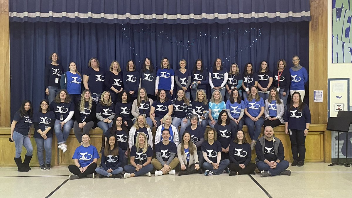 The HMS staff looking fabulous in their Song For A Whale T’s! <a href="/Sparta_Schools/">Sparta Twp. Schools</a>
