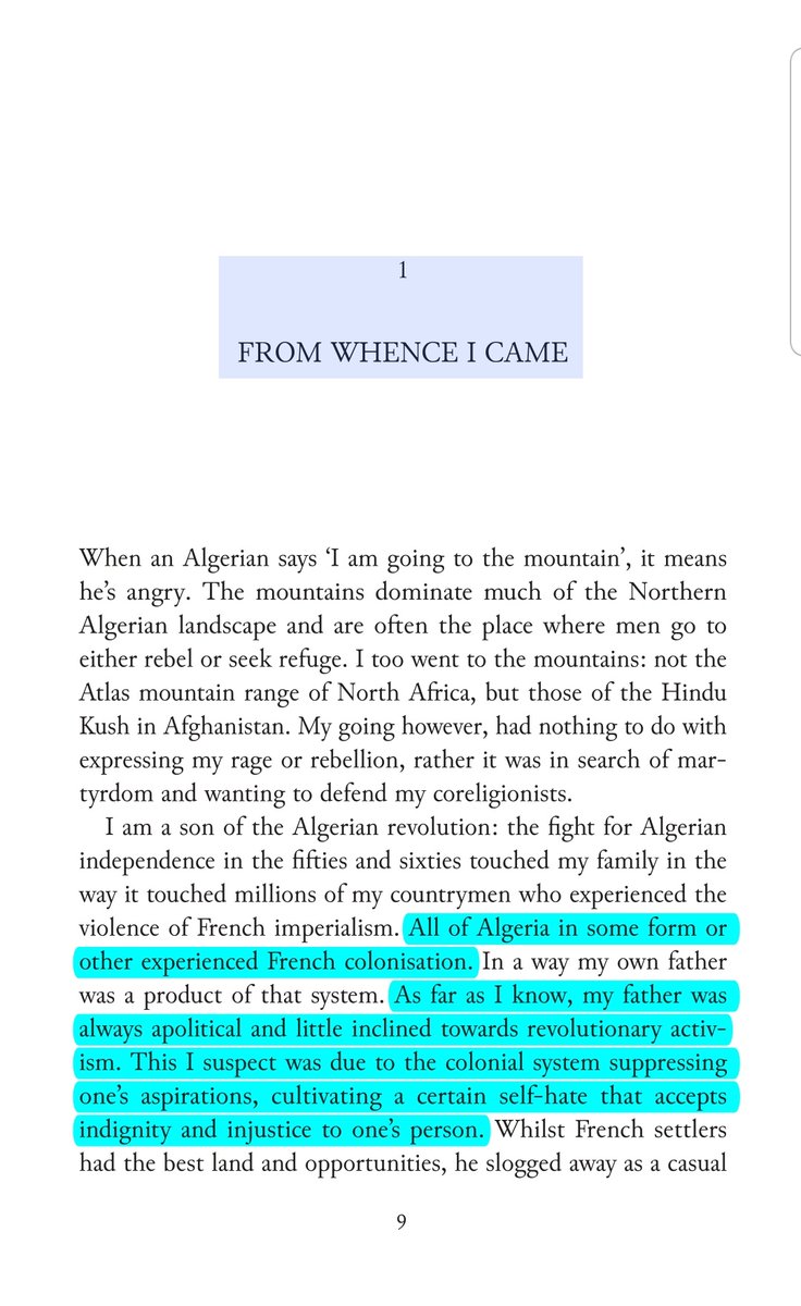 islamicize's tweet photo. A common phenomenon within the former playing fields of colonialism 

"..my father was always apolitical &amp; little inclined towards revolutionary activism. This I suspect was due to the colonial system suppressing one’s aspirations, cultivating a certain self-hate that accepts..
+ https://t.co/LeaxVP74wK