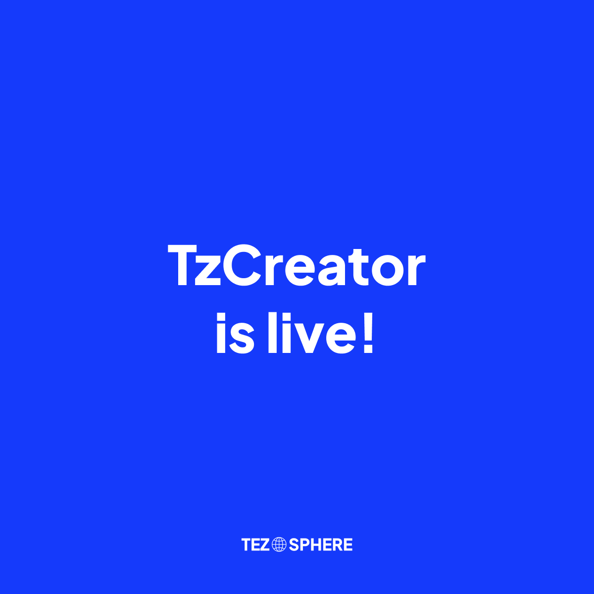 tezosphere's tweet photo. TzCreator is live! ✨

https://t.co/t2wSbnLOph. 

Early access users will now be able to create and deploy contracts on #Tezos, mint tokens with the contracts, and even list them for sale. https://t.co/LxOYE9FxUL