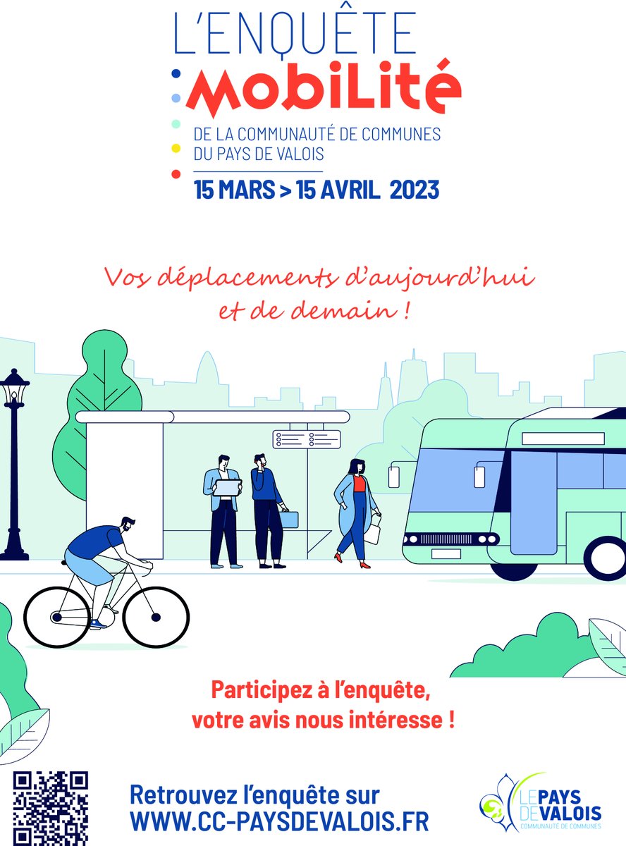 CCPaysdeValois's tweet photo. Parlez-nous de vos déplacements 🚅🚗🚲🚶‍♂️
La CCPV lance une enquête sur les pratiques de déplacements de 🔎ses habitants, ses salariés, des visiteurs

Répondez à l’enquête en ligne https://t.co/2w8JNAxusV

On compte sur vous !

Toutes les contributions sont importantes. https://t.co/DJg4CDnnLq