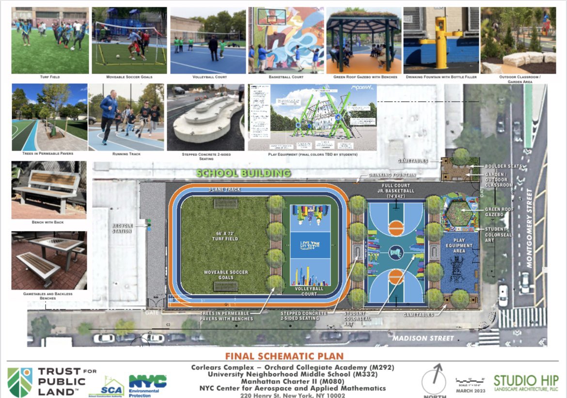 UNMSRocks's tweet image. We are super excited to share our rendered final design for our Corlears 056 schoolyard created by our students in collaboration with @OCAsharks &amp;amp; MCSII students with the support of the fantastic @tpl_org team! #togetherwemakethedifference #unmsrocks @District1NYC @CarryChan12