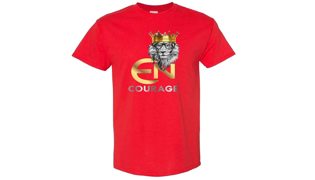 desareej's tweet photo. I just launched my Merch Line entitled “EN Courage” “Everyone Needs Courage!” Please inbox to order. Sizes available: S, M, L, XL, and XXL are $25 each plus shipping. XXXL and up  are 30 each plus shipping. https://t.co/qv5uUJVcAj
