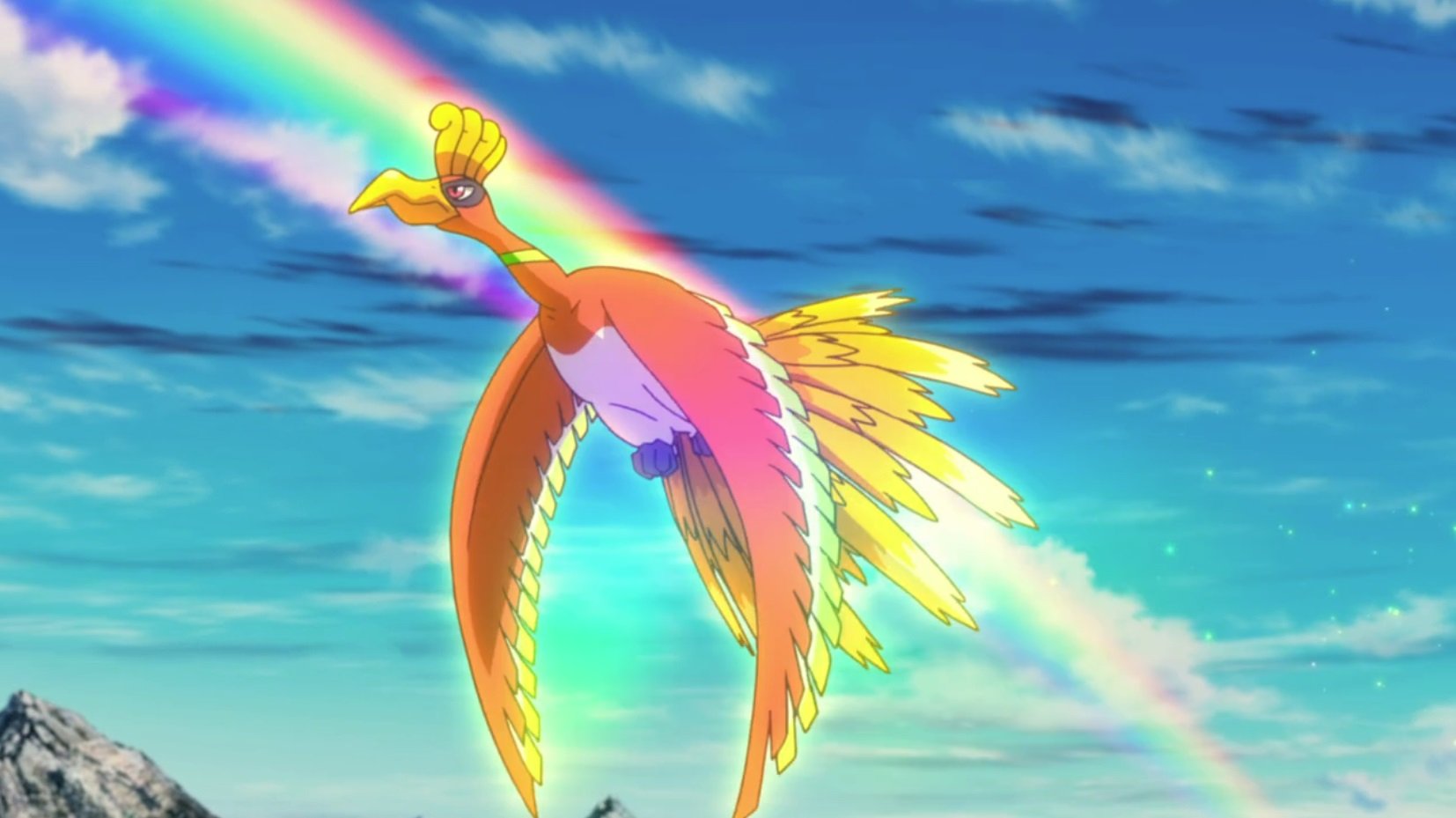 Anime Pokemon News on X: Rainbow = Ho-Oh Should I continue to believe that  that miracle will happen?  / X