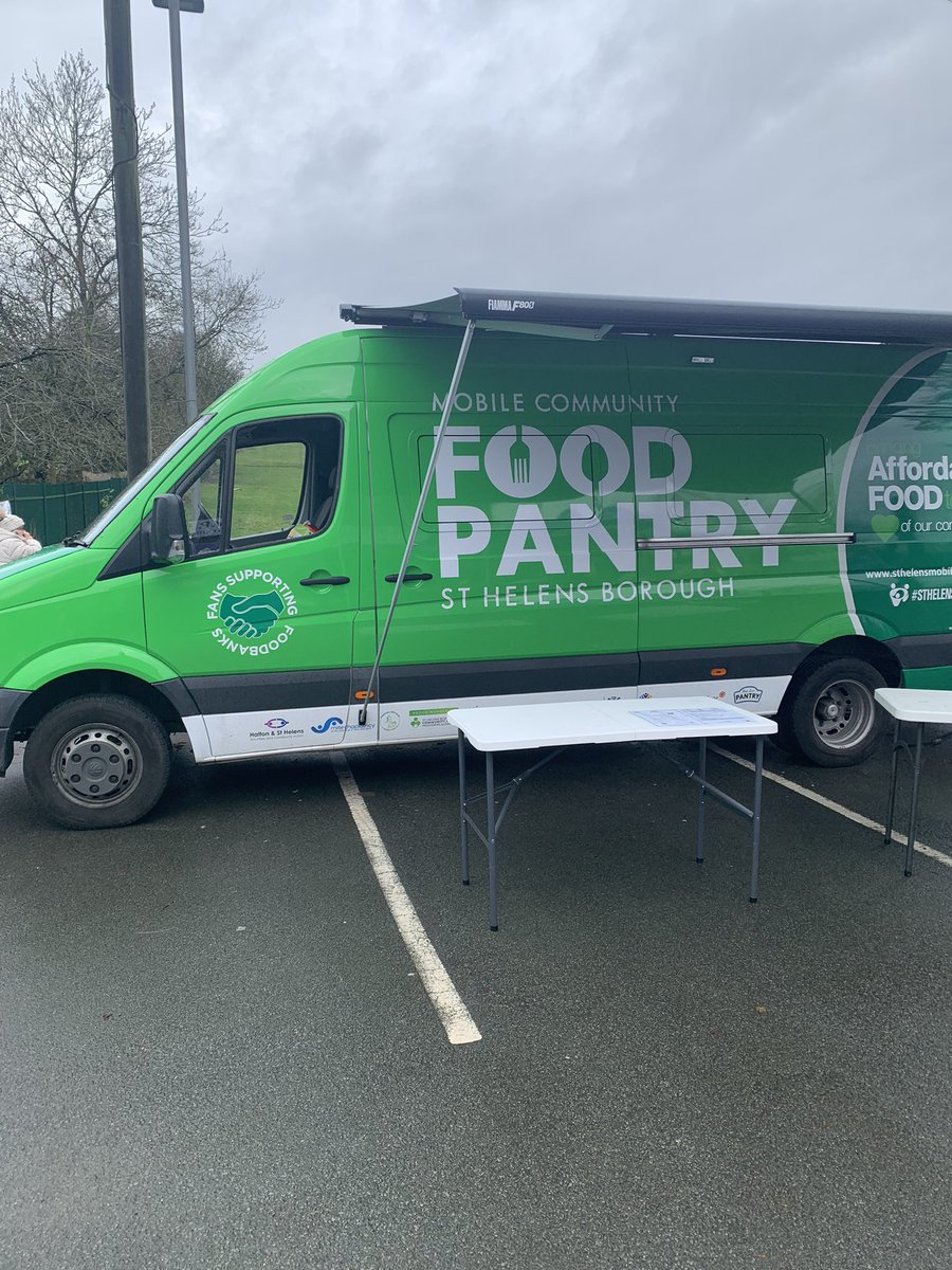 Fantastic morning at the launch of the mobile food pantry #sthelenstogether