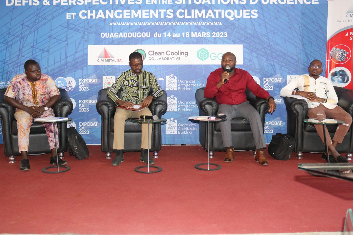 GggiBurkinafaso's tweet photo. Regarding the importance of energy efficiency, the 4th conference of the architect's week addressed the topic of Energy Efficiency Policies in Building sector in Burkina Faso.
@gggi_hq #CleanCoolingCollaborative @Ljalasjoki https://t.co/QYffxdK9Ts