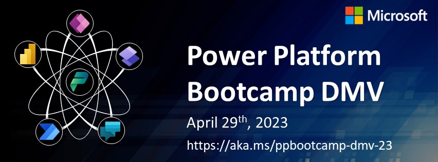 📢ANNOUNCEMENT

Join us in-person for the Power Platform Bootcamp DMV (DC-Maryland-Virginia) at the Microsoft offices in Reston, VA.

✅Registration is free!

✅ Call for Speakers open until April 8th

✅ Call for Sponsors is open!

For full details: aka.ms/ppbootcamp-dmv…
