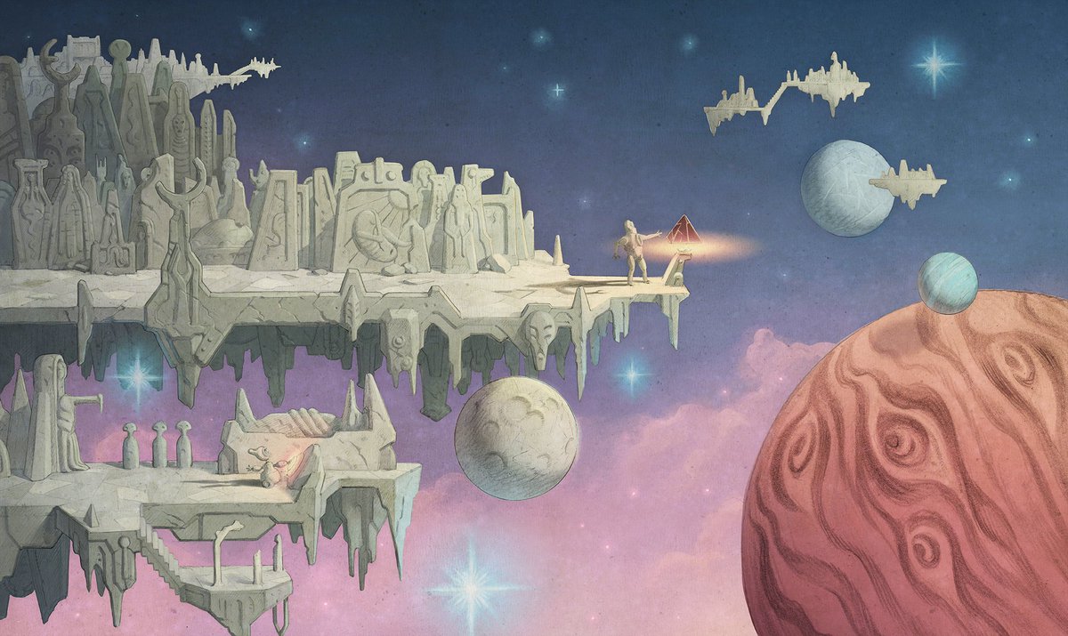_SwingofThings_'s tweet photo. A peek at the #conceptart for our cosmos level ✨ 💫🪐

#platformer #swingofthings #indiegame #indiegamedev #swingofthings https://t.co/eq2hqCyJh4