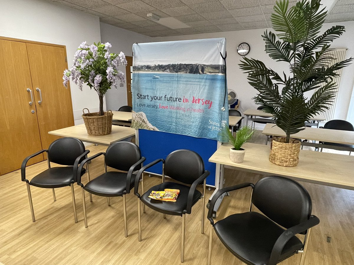 The stage has been set. We’re ready to talk (virtually!) to all potential new F1s as part of the Wessex welcome event tomorrow morning. We look forward to seeing you and giving you a warm Jersey welcome. Sadly we can’t share the mini eggs and sweets through the screen.