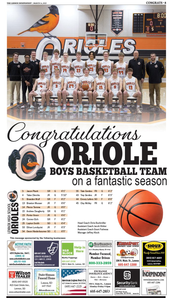Congrats Oriole GBB and BBB teams on a great season!! 🏀🏀🏀