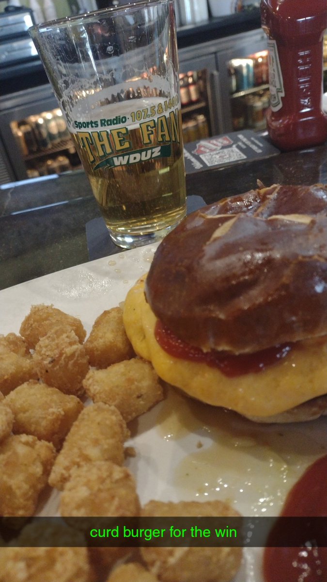 IBadger69's tweet photo. @Rookieon1075 
@WDUZ 
Curd burger for the chaos!!!! https://t.co/OeLTPdl8aY