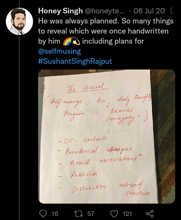 Sushant wanted to publish a book on his #SelfMusings 

Sushant Nuggets Of Wisdom 🦋
