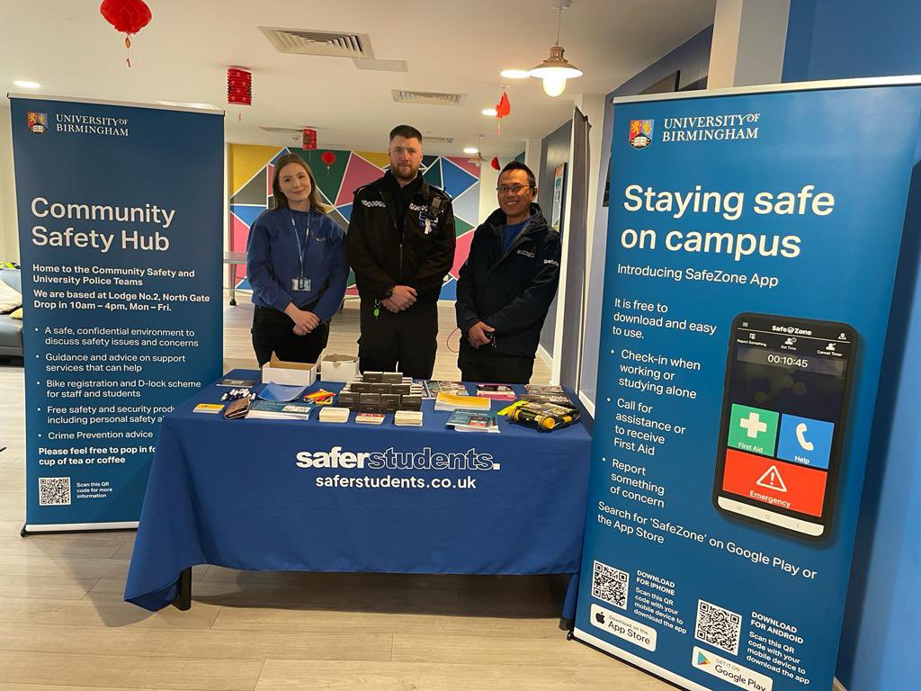 UoB Police Team (@uobteamwmp) on Twitter photo This evening we’re down Recording Rooms Student Accommodation in Selly Oak doing a safety stand for our students! We’re here 3-7 tonight. Come on down and say hello and get some free safety stash! <a href="/sellyoakWMP/">Selly Oak Police</a> <a href="/unibirmingham/">Uni of Birmingham</a> #studentsafety This evening we’re down Recording Rooms Student Accommodation in Selly Oak doing a safety stand for our students! We’re here 3-7 tonight. Come on down and say hello and get some free safety stash! <a href="/sellyoakWMP/">Selly Oak Police</a> <a href="/unibirmingham/">Uni of Birmingham</a> #studentsafety