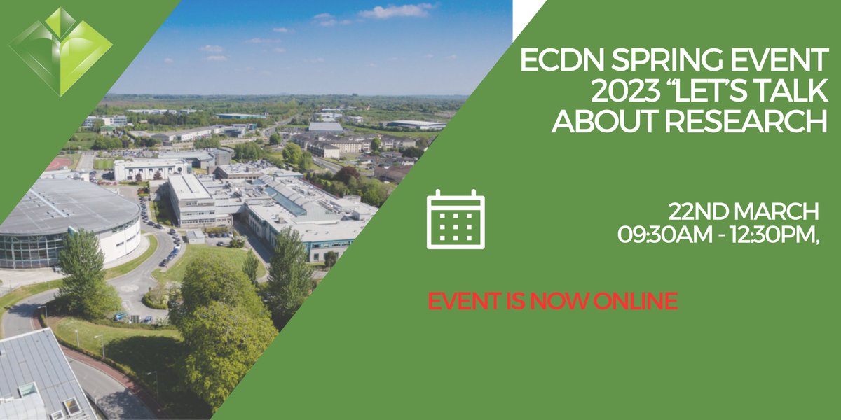 The Irish Academy of Management ECDN Spring Event 2023, “Let’s Talk about Research” has now gone ONLINE, 22nd March from 9.30am-12.00pm.  We have extended the deadline for registration for this event to Tuesday 21st March 2023 at 2pm. Register here: ow.ly/pbtA50MQQW0