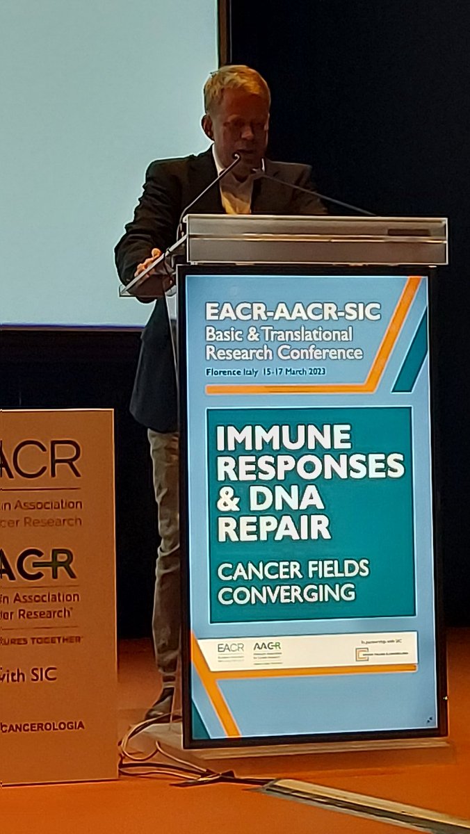 @Thomas_Helleday on strategies to target the DNA damage response at #EASImmuneResponses conference in Florence @EACRnews