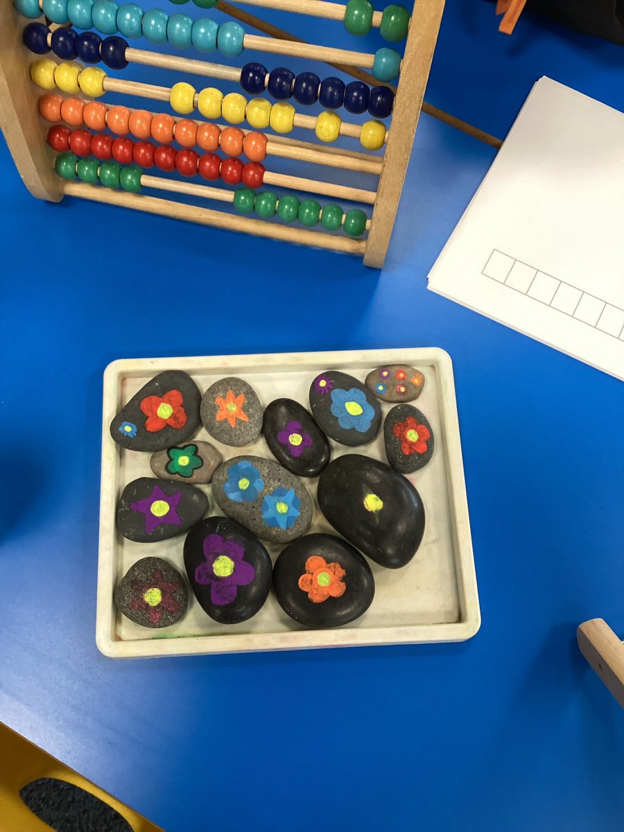 Eastfield_Acad's tweet image. When reception visit #AdventureIsland and leave notes for the Minpins. These pebbles appeared in the magical suitcase ready to use in the florist and small parts 🥰 @DRETnews @EYFSDRET1 @canigoandplay #eyfs #adventure #lovetowrite