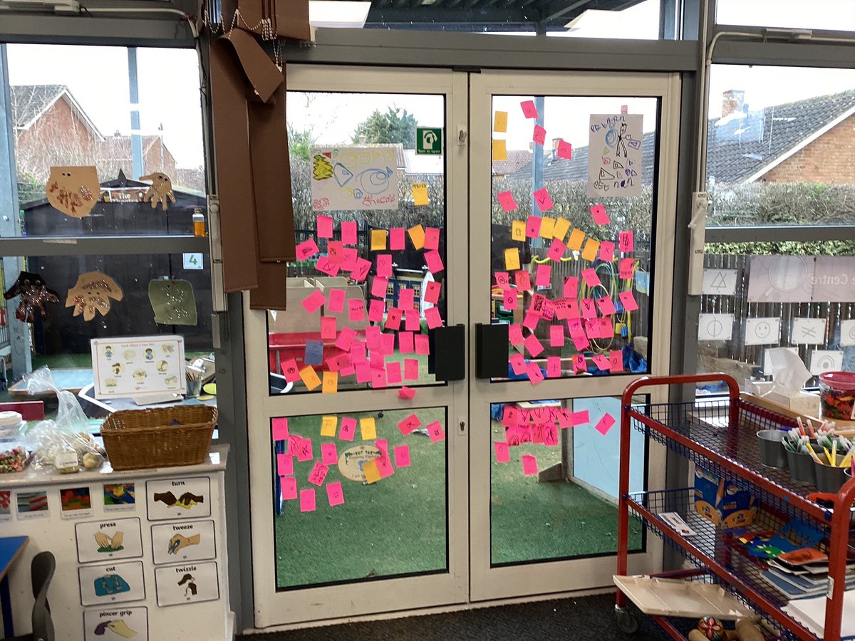 Eastfield_Acad's tweet image. When reception visit #AdventureIsland and leave notes for the Minpins. These pebbles appeared in the magical suitcase ready to use in the florist and small parts 🥰 @DRETnews @EYFSDRET1 @canigoandplay #eyfs #adventure #lovetowrite