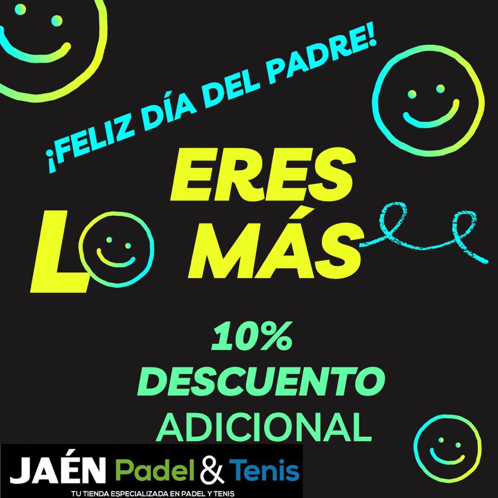 NETPadelyTenis's tweet photo. 💝 DÍA DEL PADRE 💝 
Porque eres “lo más”, no puedes quedarte sin regalo en tu día. 
🔟% descuento adicional al precio más barato en:
🎾 PALAS
👟 ZAPATILLAS 
🎒 BOLSERIA
👕 TEXTIL 

‼️SOLO jueves 16 y viernes 17 y en tienda física ‼️

📦 Gratis 24/48hs
✅ Garantía 2️⃣ años 
#papá https://t.co/c5CeAjVhOv