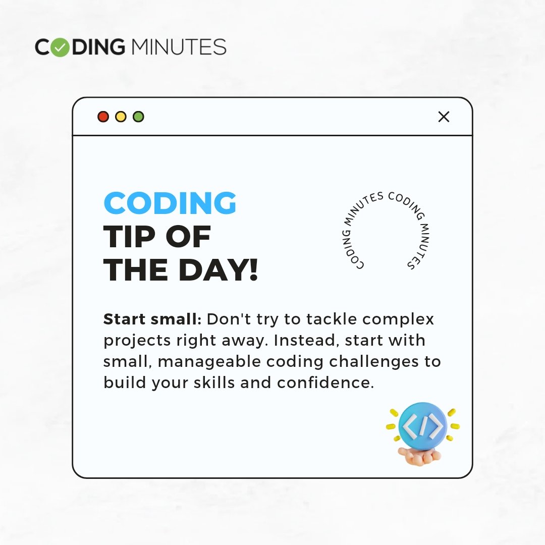 MinutesCoding's tweet image. Here's a coding tip for you 👨💻
.
.
.
🎯 Follow @codingminutes for more educational content from the world of programming 🚀
.
.
.
#codingminutes #coding #programming #tech