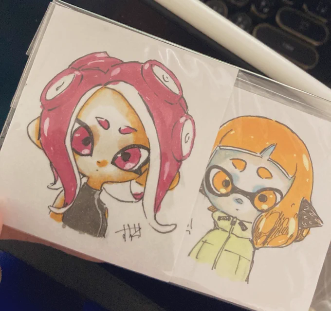 引き出し整理したらすずらんさんから頂いた絵が出てきた...!ふふふ...きゃわいい!!!! 