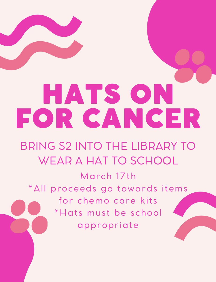 EdisonTLC's tweet image. Tomorrow at EHS students are encouraged to bring $2 and a hat to support the Hats on for Cancer event for our Chemo Care Kits. 

Not an Edison student? Ask your employer if you could join the project and create your own Hats on for Cancer Day!