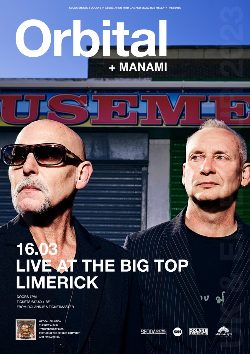 seodashows's tweet photo. ********* SHOW REMINDER - TONIGHT!!!! ********* 

@orbitalband
w/Special Guest
Manami 

@LiveAtTheBigTop
 
St. Patrick's Eve 

gates 7PM 

REMAINING tix On Sale from
@mydolans , @TicketmasterIre &amp; HERE NOW:
https://t.co/HBJzbceG42

#OpticalDelusion 

💚💚💚 https://t.co/1LvQaYVcbn